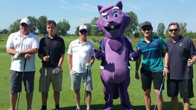 The Purple Squirrel at the London Knights Charity Golf Tournament