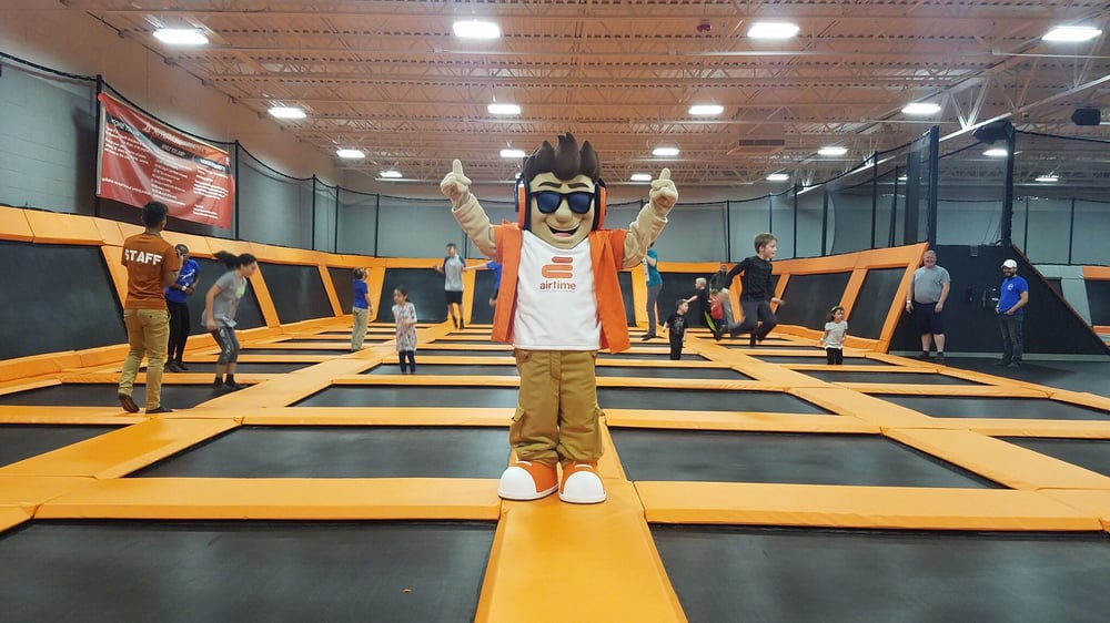 AirTime Trampoline mascot