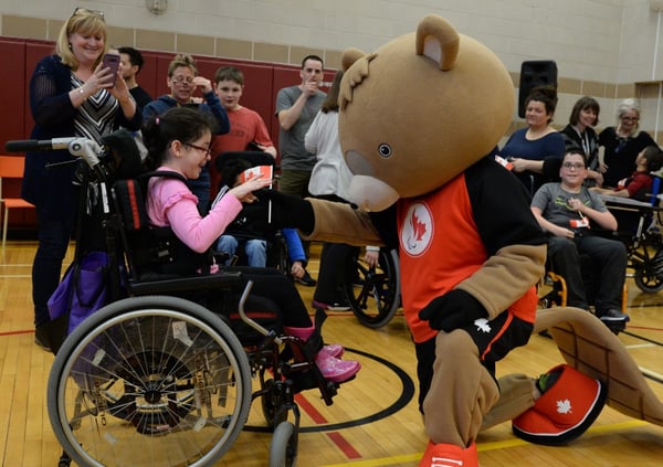 Canadian Paralympic Beaver Mascot