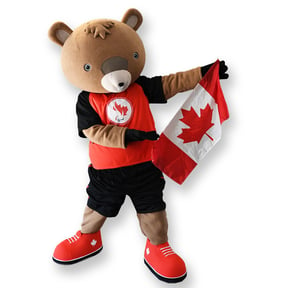 Canadian Paralympic Beaver Mascot - Create by BAM Mascots