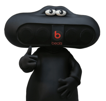 Beats by Dre Black Pill Custom Mascot