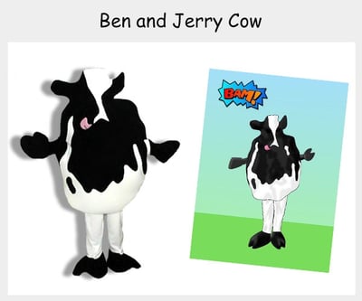 Ben and Jerry-Cow Mascot