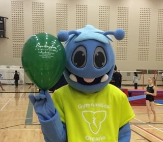 FLIP the Mascot of Gymnastics Ontario