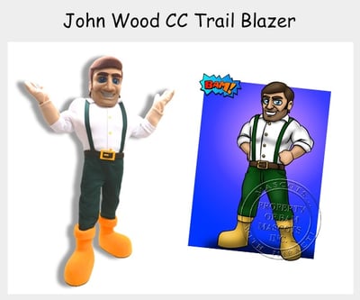 John Wood Trail Blazer Mascot Costume