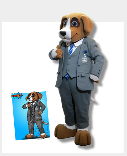 Legal Beagle Custom Mascot Costume