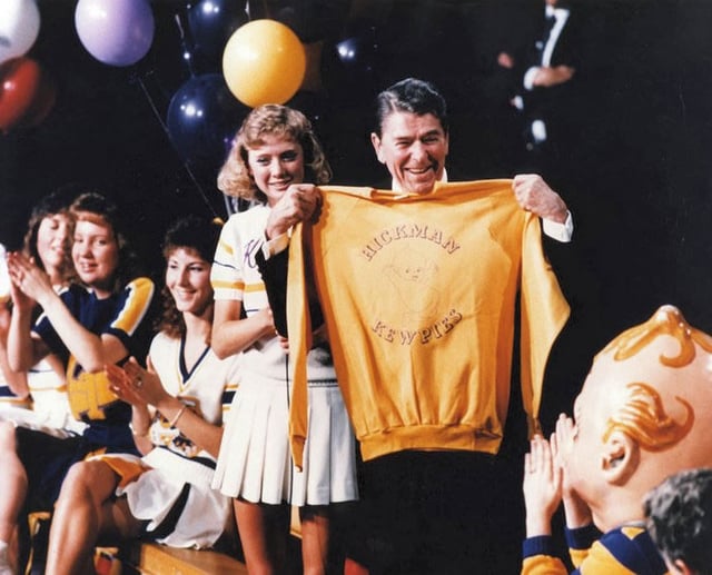 Ronald Reagan at Hickman High School