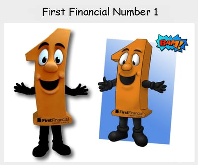 First Financial Number 1 Mascot