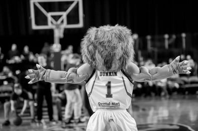 The Niagara River Lions Custom Mascot Dunkin