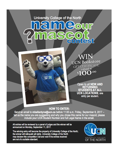 Name a Mascot Contest Poster
