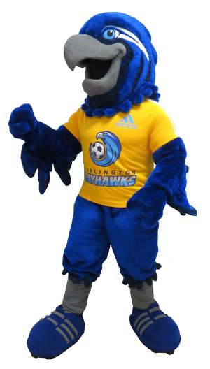 Burlington Bayhawks Soccer Club Burli Mascot Costume
