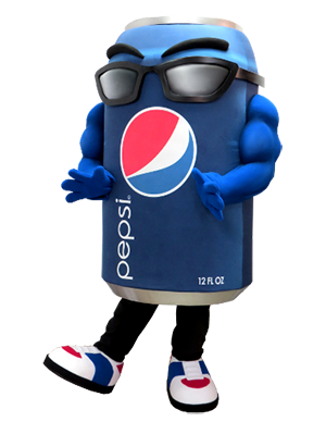Pepsi Brand Can Custom Mascot