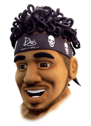 Drais Nightclub DJ Esco mascot head