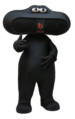 Beats by Dre Pill Custom Mascot