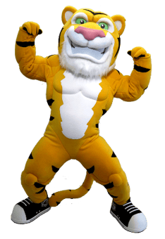 You can't ignore the Hamilton Tiger Cats Tiger Mascot