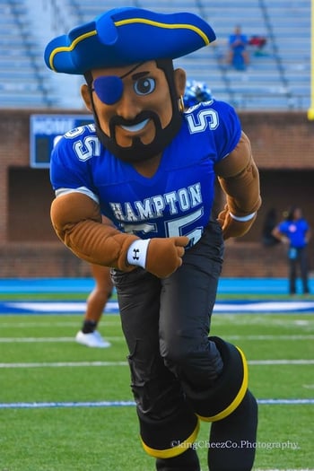 Hampton University Pirate mascot