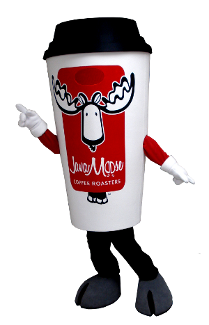 Cup Mascot Costume Custom Logo