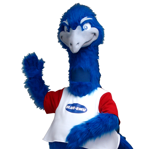 Blue Emu Custom Mascots