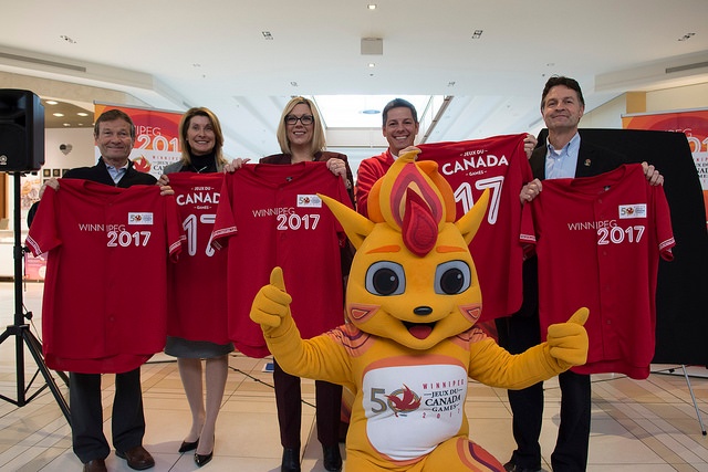 Canada Summer Games BAM Mascot at Sponsors Event