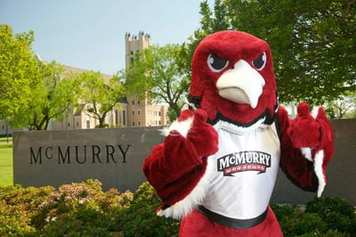 McMurry War Hawk mascot