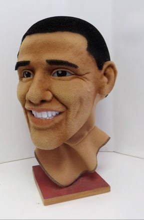 Obama mascot head