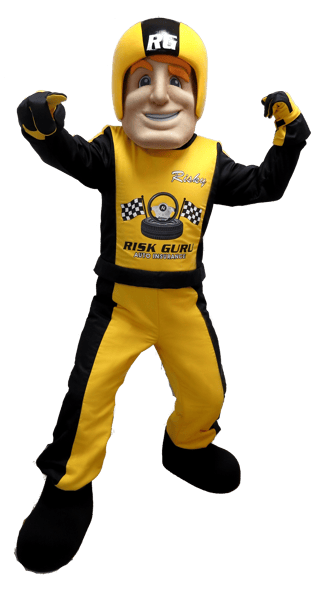 Custom Person Character Mascot Racer Risk GURU Costume