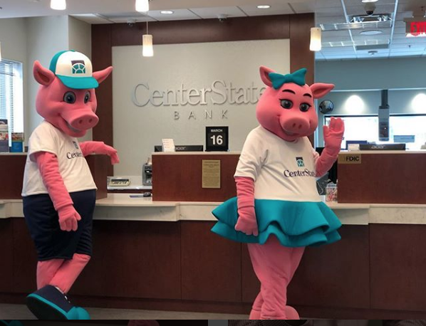 Benny and Penny at CenterState Bank
