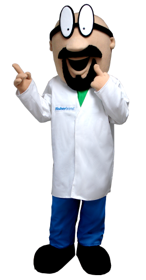 Thermo Fisher Man Mascot Custom Mascots Costume