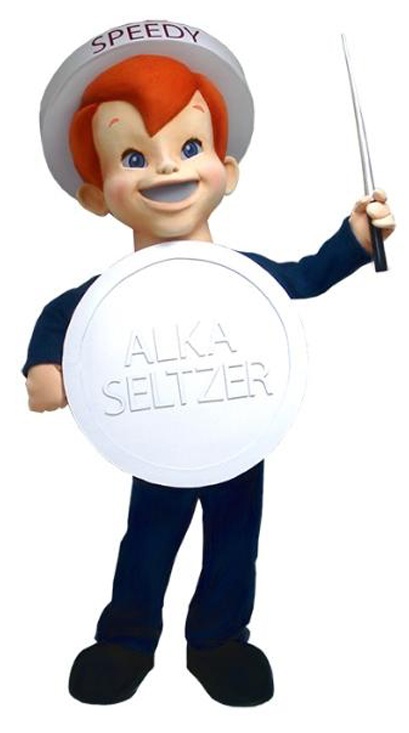 Speedy Alka Seltzer Custom Mascot